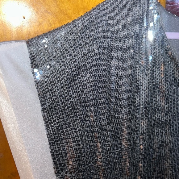 NWT C. Lucy Silver Sequin Kimono - Picture 7 of 7